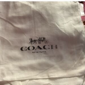 Coach NEW Dustbag In Ivory Storage Bag 8in X 8in